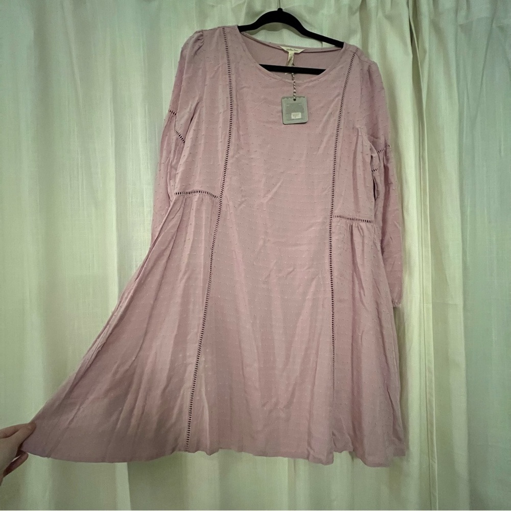 NWT Matilda Jane Turn On The Charm Dress Size L Mauve Pink Purple Boho - Picture 11 of 14